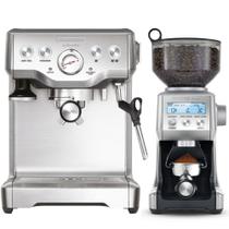 Cafeteira Express Aço Inox Breville + Moedor Cafe Elétrico Breville 220v Tramontina