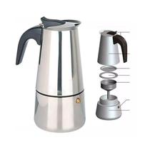 Cafeteira Expresso Italiana 6 Cafés Xícaras Aço Inox 320ml Mimo Style