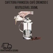 Cafeteira Francesa: Café Cremoso e Reutilizável 350ml