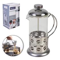 Cafeteira francesa / chaleira de vidro 350ml com tampa e base de inox Cafeteira francesa / chaleira de vidro 350ml com tampa e base de inox
