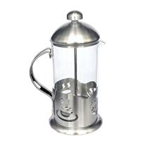 Cafeteira francesa cremeira de prensa de vidro e inox 600ml