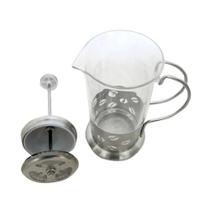 Cafeteira francesa inox maquina 350ml chaleira de vidro cremeira bule french press