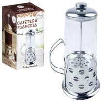 Cafeteira Francesa Prensa Inox Vidro 600mL Cremeira Café Chá Aço Inoxidável Premium - Art House Cafeteira Francesa Prensa Inox Vidro 600mL Cremeira Café Chá Aço Inoxidável Premium - Art House