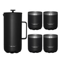 Cafeteira francesa Scanpan TO GO 1.0L com 4 xícaras Cafeteira francesa Scanpan TO GO 1.0L com 4 xícaras