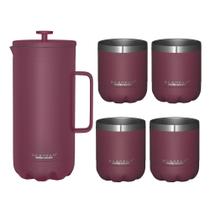 Cafeteira francesa Scanpan TO GO 1.0L com 4 xícaras Cafeteira francesa Scanpan TO GO 1.0L com 4 xícaras
