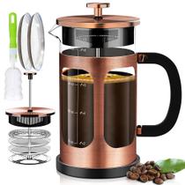 Cafeteira francesa YMMIND 1L com 4 filtros de borosilicato