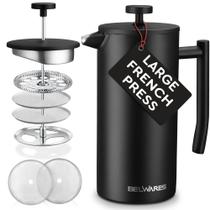 Cafeteira French Press Belwares 1.5L em aço inoxidável Cafeteira French Press Belwares 1.5L em aço inoxidável