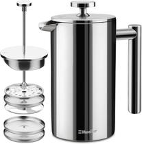 Cafeteira French Press MuellerLiving 600mL em aço inoxidável Cafeteira French Press MuellerLiving 600mL em aço inoxidável