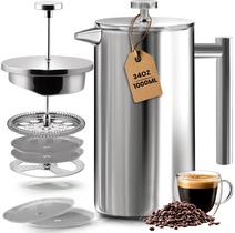 Cafeteira French Press Utopia Kitchen 1L com 2 filtros