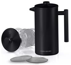 Cafeteira French Press Utopia Kitchen 350ml em aço inoxidável Cafeteira French Press Utopia Kitchen 350ml em aço inoxidável