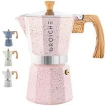 Cafeteira GROSCHE Milano Moka Pot 9 xícaras rosa