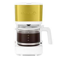 Cafeteira Holstein Housewares, 5 xícaras, compacta, ouro branco Cafeteira Holstein Housewares, 5 xícaras, compacta, ouro branco