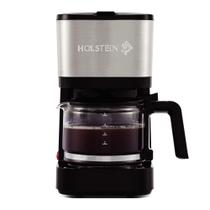 Cafeteira Holstein Housewares, 5 xícaras, compacta, preta