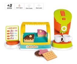 Cafeteira Infantil De Brinquedo Coffe Center C/ Doces, Luzes E Som