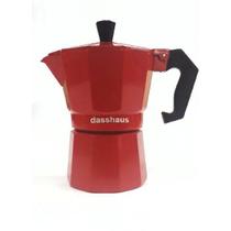 Cafeteira Italiana 03 Cafes Vermelha Dasshaus