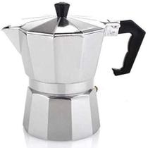 Cafeteira italiana 3 xicaras luxo aluminio