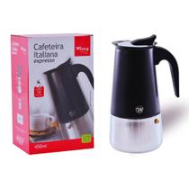 Cafeteira Italiana 300ml 6 Xícaras Expresso Alumínio Black Wincy Cafeteira Italiana 300ml 6 Xícaras Expresso Alumínio Black Wincy