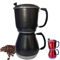 Cafeteira Italiana a Vapor Manual 1,6 Litros Alumínio Extra Cafeteira Brasileira Econômica Prática Cafeteira Italiana a Vapor Manual 1,6 Litros Alumínio Extra Cafeteira Brasileira Econômica Prática