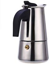 Cafeteira Italiana Aço Inox 4 Xícaras 200 ML Cafeteira Italiana Aço Inox 4 Xícaras 200 ML
