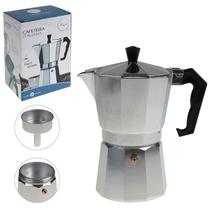 Cafeteira Italiana Aço Inox Manual 6 Xícaras - 300 ml - Arthouse