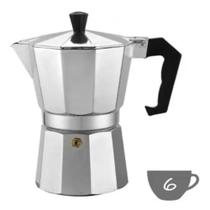 Cafeteira Italiana Alumínio Polido 300ml 6 Cafezinhos