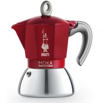 Cafeteira Italiana Bialetti Indução Moka 2 Xícaras Vermelha