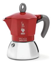 Cafeteira Italiana Bialetti Induction Moka 4 Well Red
