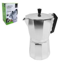 CAFETEIRA ITALIANA DE ALUMÍNIO 600ml PARA 12 XÍCARAS