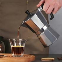 Cafeteira Italiana em Aço Inox 3 Xícaras Moka Tradicional para Café Expresso Encorpado Bule Manual Resistente com Cabo Ergonômico Fogão a Gás.