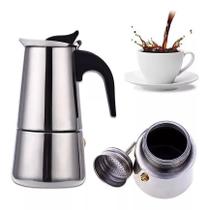 Cafeteira Italiana Expresso 200Ml Em Inox Para 4 Xícaras