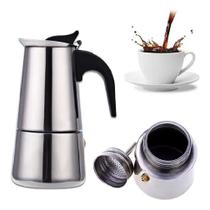 Cafeteira Italiana Expresso 4 Xícaras 500ml Inox Com Filtro