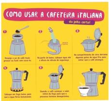 Cafeteira Italiana Expresso Manual Aço Alumínio 3, 6,9 Xicara Café Chá Com Filtro - TRS