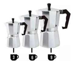 Cafeteira Italiana Expresso Manual Aço Alumínio Coador 9 Xicara Café Chá Com Filtro Portatil - New