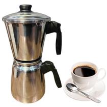 Cafeteira Italiana Extra Forte Alumínio Polido 1 Litro Mocha Ironte 1000ml 5 a 8 Xícaras Café Blogueira