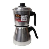 Cafeteira Italiana Extra Forte Alumínio Polido 1 Litro - Vieira Cafeteira Italiana Extra Forte Alumínio Polido 1 Litro - Vieira