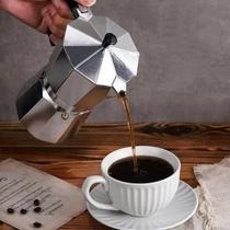 Cafeteira Italiana Fazer Xícaras Café Aço Não Usa Filtro Jarra Bule Elétrico Panela Chaleira Preparo