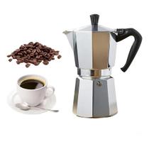 Cafeteira italiana grande 12 xicaras cafe expresso long manual moka premium em aluminio camping coffe 600ml Cafeteira italiana grande 12 xicaras cafe expresso long manual moka premium em aluminio camping coffe 600ml