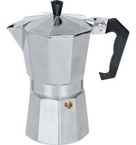 Cafeteira Italiana Inox 450ml 9 Xícaras Café Expresso Alumínio Cafeteira Italiana Inox 450ml 9 Xícaras Café Expresso Alumínio