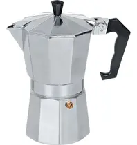 Cafeteira Italiana Inox Moka 450ml 9 Xícaras Café Expresso Alumínio