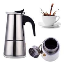 Cafeteira Italiana Inox Premium para 6 Xícaras 300ml Café Expresso Quente em Poucos Minutos