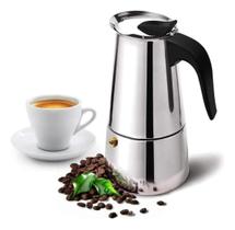 Cafeteira Italiana Luxo 6 Xicaras De Cafe Em Inox Resistente