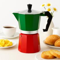 Cafeteira Italiana Moka 200ml Expresso 3 Xícaras Fogão Vintage Cafeteira Italiana Moka 200ml Expresso 3 Xícaras Fogão Vintage