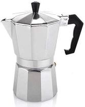 Cafeteira italiana moka empresso faz 3 xicaras de café manual em aluminio Cafeteira italiana moka empresso faz 3 xicaras de café manual em aluminio