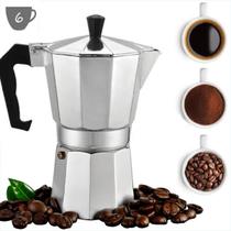 Cafeteira Italiana Moka Express Em Alumínio F 6 Xícaras - Compre Já Fácil