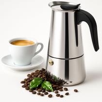 Cafeteira Italiana Moka Expresso 4 Xícaras Manual Aço Inox Chaleira De Fogão Prática E Segura Cafeteira Italiana Moka Expresso 4 Xícaras Manual Aço Inox Chaleira De Fogão Prática E Segura