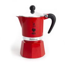 Cafeteira Italiana Rainbow Vermelha Bialetti 3 Xícaras