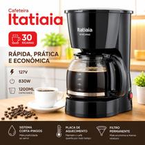 Cafeteira Itatiaia 30 Xícaras 1200ML Rápida, Prática e Econômica 127V 830W Cafeteira Itatiaia 30 Xícaras 1200ML Rápida, Prática e Econômica 127V 830W