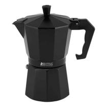 Cafeteira luxo italian preta 6 xícaras maxwell & williams em aluminio Cafeteira luxo italian preta 6 xícaras maxwell & williams em aluminio