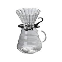 Cafeteira Manual Hario V60 600ml com Coador em Vidro Borossilicato