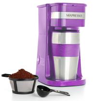 Cafeteira Mixpresso Purple Personal com caneca de viagem de 400 ml